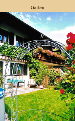 Garten der Ferienwohnung